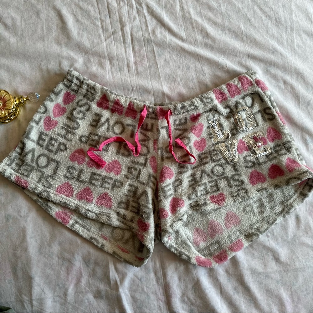 fluffy mini shorts